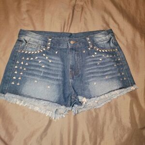 Ellison NWT Studded Cut Off Shorts